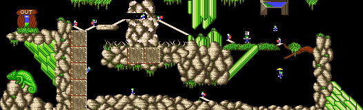 Overview: Oh no! More Lemmings, Amiga, Crazy, 10 - ROCKY VI